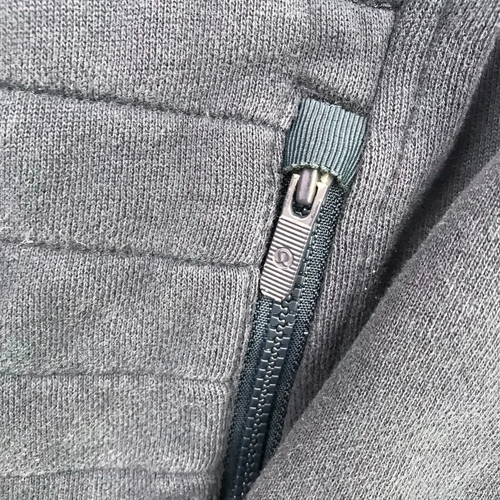 Lululemon Fleece Be True Jacket Womens 4 Navy Quilted Moto Full Zip Sweater